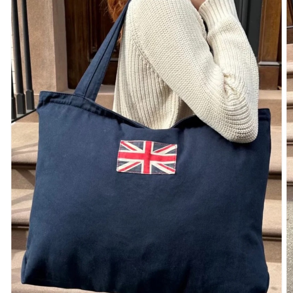 Brandy Melville england flag tote bag